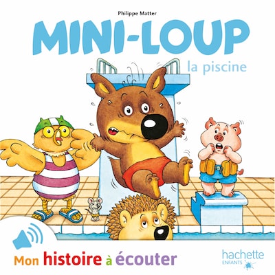 Mini-Loup à la piscine