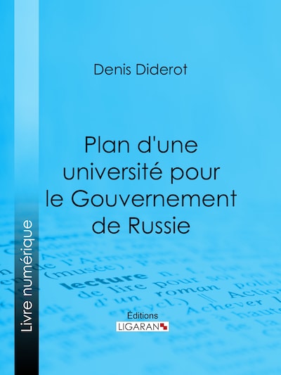 Plan d'une université pour le Gouvernement de Russie