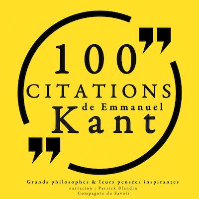 100 citations d'Emmanuel Kant
