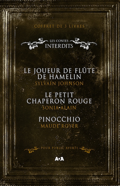 Coffret Numériquet 3 livres - Les Contes interdits - Le joueur de flûte de Hamelin - Le petit chaperon rouge - Pinocchio