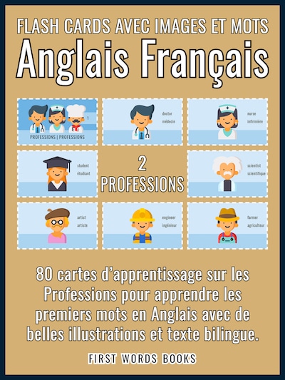2 - Professions - Flash Cards avec Images et Mots Anglais Français