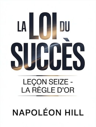 LA LOI DU SUCCÈS Leçon seize - LA RÈGLE D'OR (traduit)