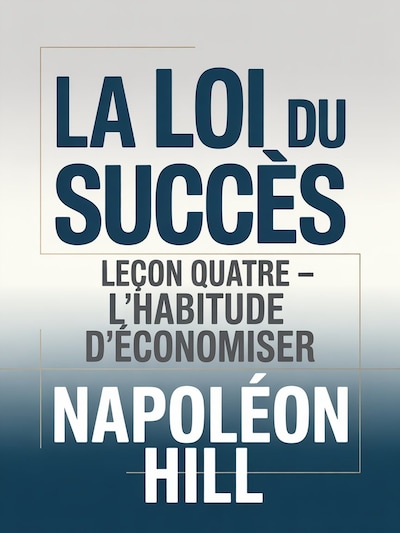 LA LOI DU SUCCÈS Leçon quatre - L'HABITUDE D'ÉCONOMISER (traduit)